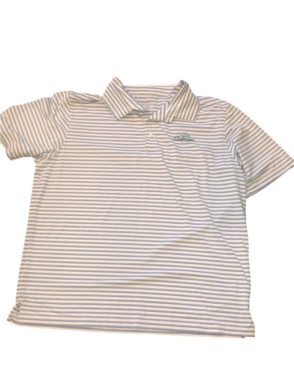 Ahead performance striped polo shirt short sleeve  size XLarge